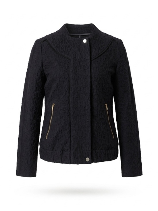 Zara Jackets & Blazers - Zara Trafaluc (TRF) Black Textured Bomber Jacket Size XS Great Condition!